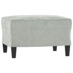 Casa si Gradina - Mobilier - Seturi de mobilier - Seturi living - Set de canapele, 3 piese, gri deschis, catifea - Infinity.ro