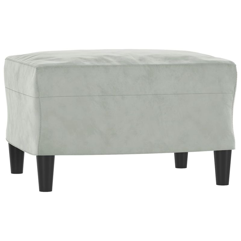 Casa si Gradina - Mobilier - Seturi de mobilier - Seturi living - Set de canapele, 3 piese, gri deschis, catifea - Infinity.ro