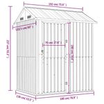 Casa si Gradina - Gradina si terasa - Casute de gradina - Sopron de gradina, gri deschis, 192x152,5x237cm otel galvanizat - Infinity.ro