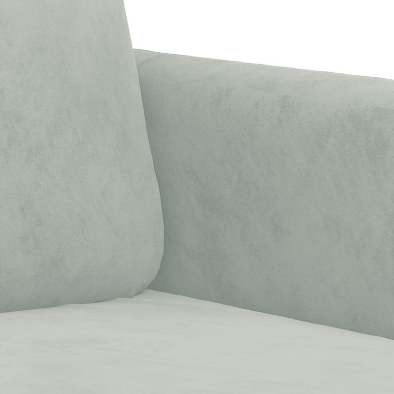 Casa si Gradina - Mobilier - Seturi de mobilier - Seturi living - Set de canapele, 3 piese, gri deschis, catifea - Infinity.ro