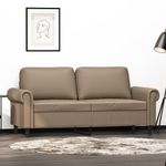 Casa si Gradina - Mobilier - Canapele si coltare - Canapele - Canapea cu 2 locuri, cappuccino, 140 cm, piele ecologica - Infinity.ro