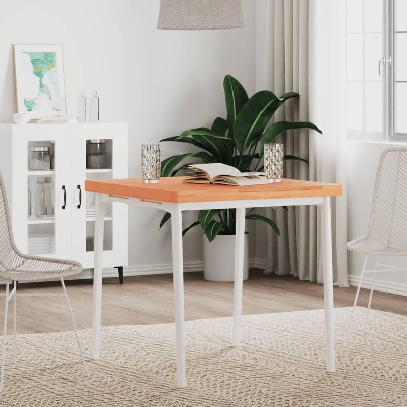 Casa si Gradina - Mobilier - Feronerie si accesorii mobila - Blat de masa patrat, 70x70x4 cm, lemn masiv de fag, maro - Infinity.ro