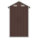 Casa si Gradina - Gradina si terasa - Casute de gradina - Sopron de gradina, maro, 192x152,5x237 cm, otel zincat - Infinity.ro