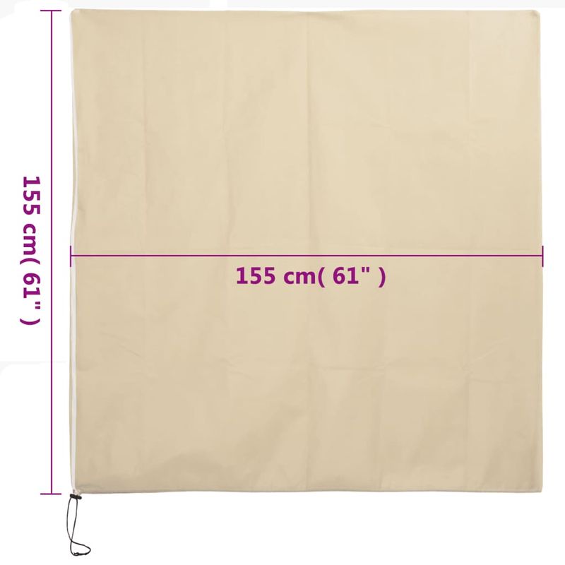 Casa si Gradina - Gradinarit si plante - Unelte gradinarit - Accesorii pentru unelte gradinarit - Protectie de fleece plante cu fermoar 2 buc 70 g/m² 1,55x1,55 m, bej - Infinity.ro