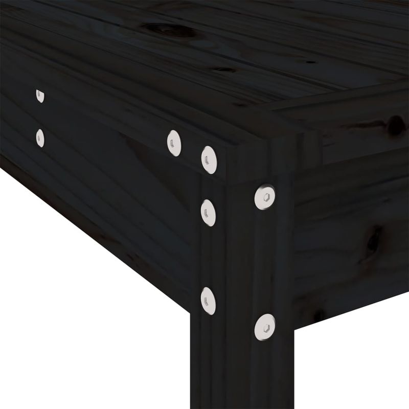 Casa si Gradina - Gradina si terasa - Mobilier exterior - Seturi mobila gradina - Set bar de gradina, 3 piese, negru, lemn masiv de pin - Infinity.ro