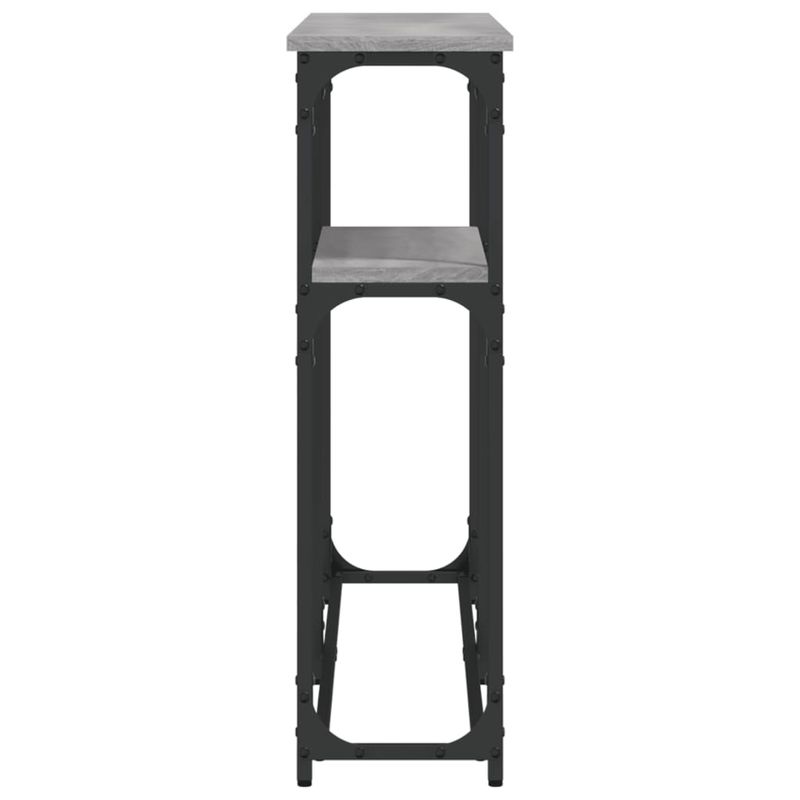 Casa si Gradina - Mobilier - Comode si corpuri - Console - Masuta consola, gri sonoma, 145x22,5x75 cm, lemn prelucrat - Infinity.ro