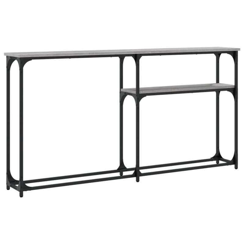 Casa si Gradina - Mobilier - Comode si corpuri - Console - Masuta consola, gri sonoma, 145x22,5x75 cm, lemn prelucrat - Infinity.ro