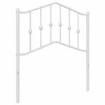 Casa si Gradina - Mobilier - Paturi si accesorii - Accesorii paturi - Tablie de pat metalica, alb, 80 cm - Infinity.ro