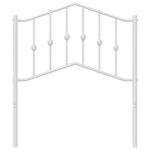 Casa si Gradina - Mobilier - Paturi si accesorii - Accesorii paturi - Tablie de pat metalica, alb, 80 cm - Infinity.ro