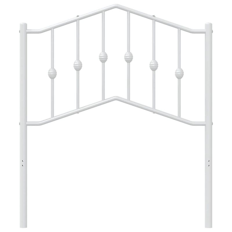 Casa si Gradina - Mobilier - Paturi si accesorii - Accesorii paturi - Tablie de pat metalica, alb, 80 cm - Infinity.ro