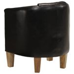 Casa si Gradina - Mobilier - Scaune si fotolii - Fotolii - Fotoliu tubular, negru, piele naturala - Infinity.ro