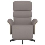 Casa si Gradina - Mobilier - Scaune si fotolii - Fotolii - Fotoliu rabatabil cu suport de picioare, gri taupe, textil - Infinity.ro