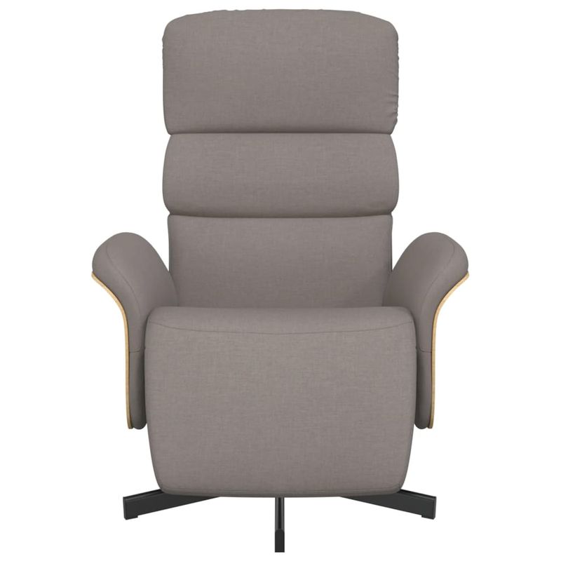 Casa si Gradina - Mobilier - Scaune si fotolii - Fotolii - Fotoliu rabatabil cu suport de picioare, gri taupe, textil - Infinity.ro
