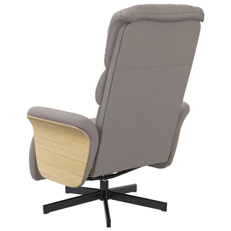 Casa si Gradina - Mobilier - Scaune si fotolii - Fotolii - Fotoliu rabatabil cu suport de picioare, gri taupe, textil - Infinity.ro