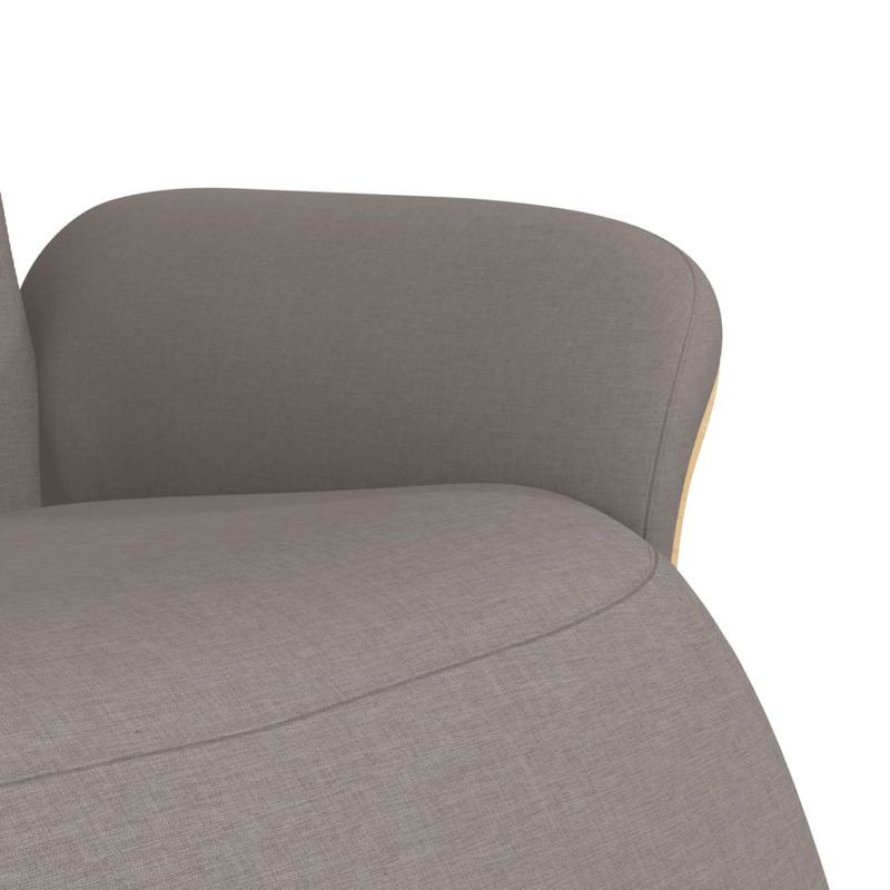 Casa si Gradina - Mobilier - Scaune si fotolii - Fotolii - Fotoliu rabatabil cu suport de picioare, gri taupe, textil - Infinity.ro