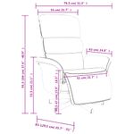 Casa si Gradina - Mobilier - Scaune si fotolii - Fotolii - Fotoliu rabatabil cu suport de picioare, gri taupe, textil - Infinity.ro