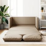Casa si Gradina - Mobilier - Canapele si coltare - Canapele - Canapea extensibila 2 in 1, cappuccino, 112x174x55 cm piele eco - Infinity.ro