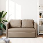 Casa si Gradina - Mobilier - Canapele si coltare - Canapele - Canapea extensibila 2 in 1, cappuccino, 112x174x55 cm piele eco - Infinity.ro