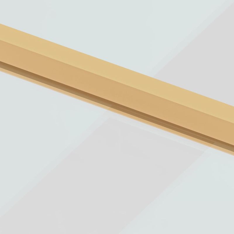 Casa si Gradina - Constructii - Usi interior, exterior si garaj - Usi garaj - Usa de interior Slim auriu 83x201,5cm sticla temperata/aluminiu, auriu și transparent, model 3 bare orizontale - Infinity.ro