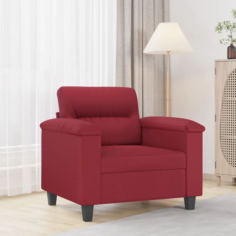 Casa si Gradina - Mobilier - Canapele si coltare - Canapele - Canapea de o persoana, rosu vin, 60 cm, piele ecologica - Infinity.ro