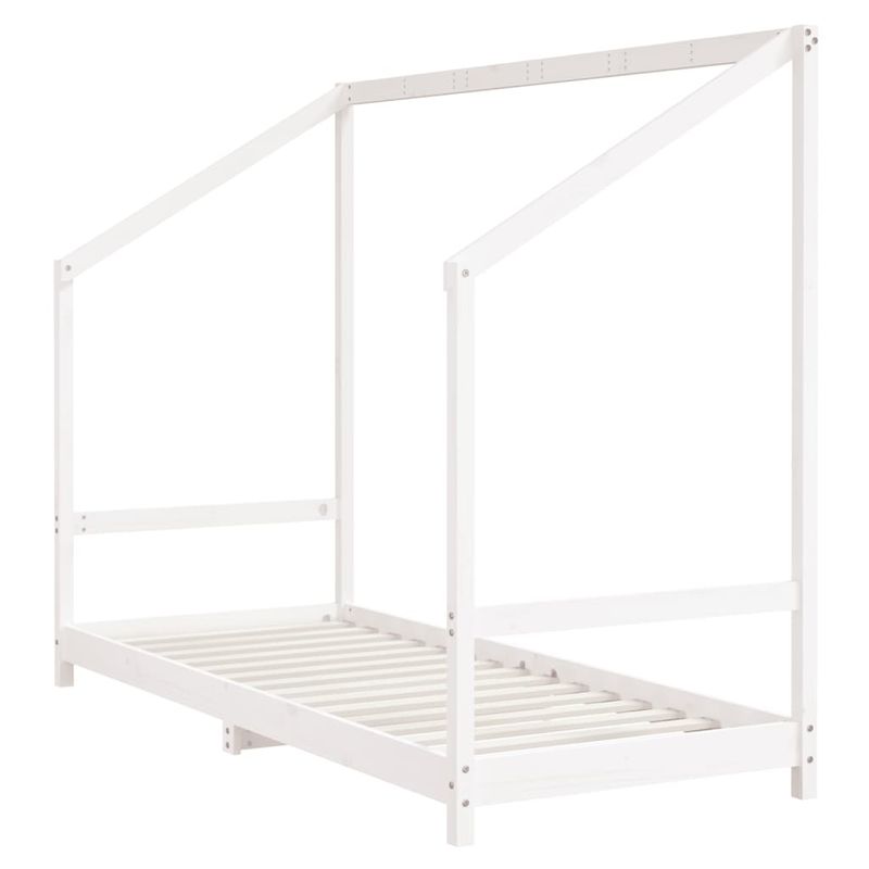 Casa si Gradina - Mobilier - Mobilier copii - Patuturi copii - Cadru de pat pentru copii, alb, 2x(80x200)cm, lemn masiv de pin - Infinity.ro