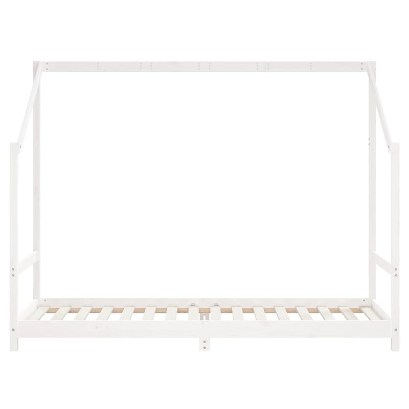Casa si Gradina - Mobilier - Mobilier copii - Patuturi copii - Cadru de pat pentru copii, alb, 2x(80x200)cm, lemn masiv de pin - Infinity.ro