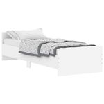 Casa si Gradina - Mobilier - Paturi si accesorii - Paturi - Cadru de pat mic single, alb, 75x190 cm, lemn prelucrat - Infinity.ro