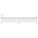 Casa si Gradina - Mobilier - Paturi si accesorii - Paturi - Cadru de pat mic single, alb, 75x190 cm, lemn prelucrat - Infinity.ro