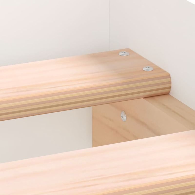 Casa si Gradina - Mobilier - Paturi si accesorii - Paturi - Cadru de pat mic single, alb, 75x190 cm, lemn prelucrat - Infinity.ro