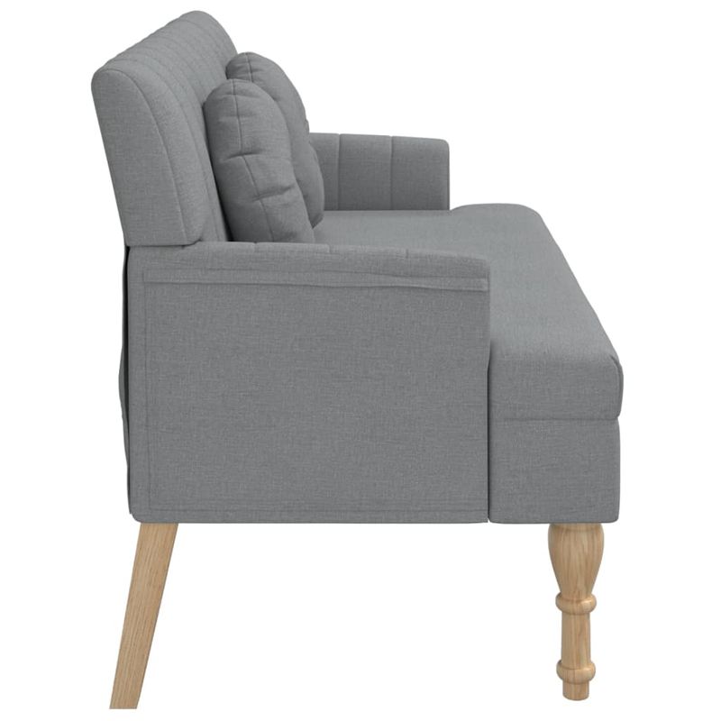 Casa si Gradina - Mobilier - Canapele si coltare - Banchete - Bancheta cu perne, gri deschis, 113x64,5x75,5 cm, textil - Infinity.ro