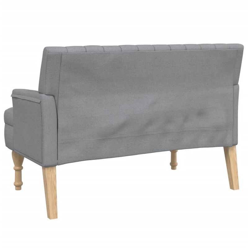 Casa si Gradina - Mobilier - Canapele si coltare - Banchete - Bancheta cu perne, gri deschis, 113x64,5x75,5 cm, textil - Infinity.ro