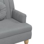 Casa si Gradina - Mobilier - Canapele si coltare - Banchete - Bancheta cu perne, gri deschis, 113x64,5x75,5 cm, textil - Infinity.ro