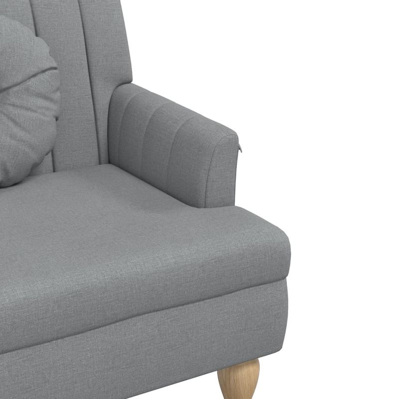 Casa si Gradina - Mobilier - Canapele si coltare - Banchete - Bancheta cu perne, gri deschis, 113x64,5x75,5 cm, textil - Infinity.ro
