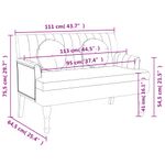 Casa si Gradina - Mobilier - Canapele si coltare - Banchete - Bancheta cu perne, gri deschis, 113x64,5x75,5 cm, textil - Infinity.ro