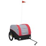 Sport si Outdoor - Ciclism - Accesorii pentru biciclete - Remorci biciclete - Remorca pentru biciclete, negru și rosu, 45 kg, fier, mărime 133x68x68 cm - Infinity.ro