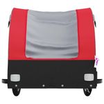 Sport si Outdoor - Ciclism - Accesorii pentru biciclete - Remorci biciclete - Remorca pentru biciclete, negru și rosu, 45 kg, fier, mărime 133x68x68 cm - Infinity.ro