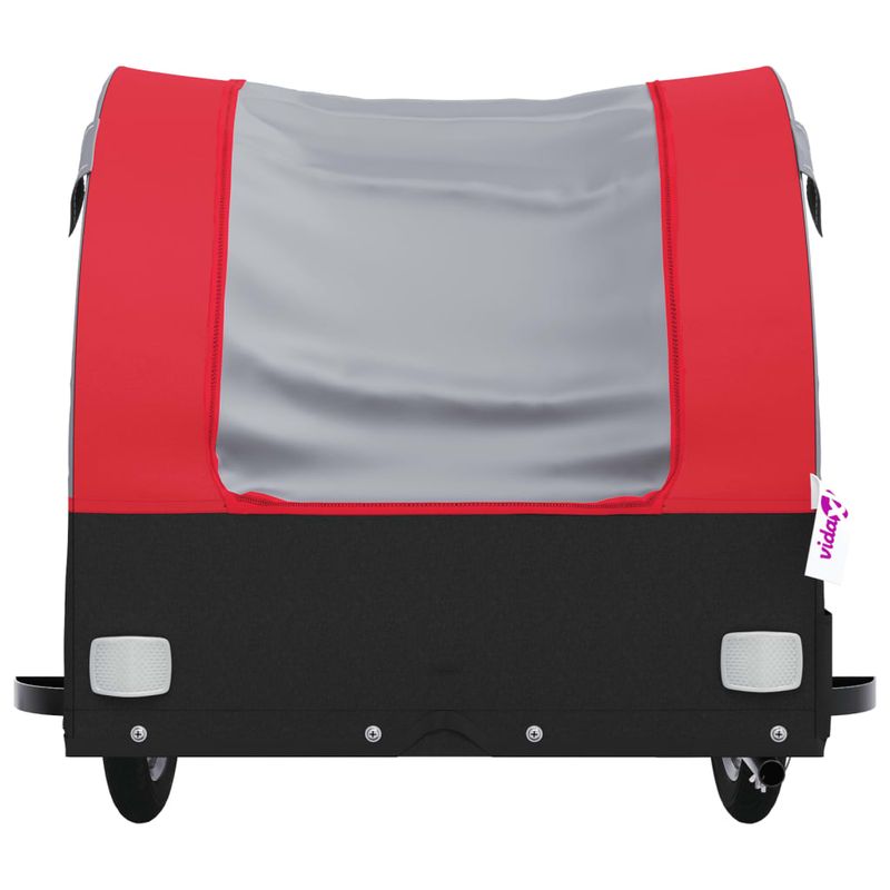 Sport si Outdoor - Ciclism - Accesorii pentru biciclete - Remorci biciclete - Remorca pentru biciclete, negru și rosu, 45 kg, fier, mărime 133x68x68 cm - Infinity.ro