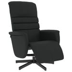 Casa si Gradina - Mobilier - Scaune si fotolii - Fotolii - Fotoliu rabatabil cu suport de picioare, negru, piele ecologica - Infinity.ro