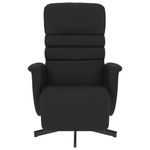 Casa si Gradina - Mobilier - Scaune si fotolii - Fotolii - Fotoliu rabatabil cu suport de picioare, negru, piele ecologica - Infinity.ro