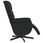 Casa si Gradina - Mobilier - Scaune si fotolii - Fotolii - Fotoliu rabatabil cu suport de picioare, negru, piele ecologica - Infinity.ro