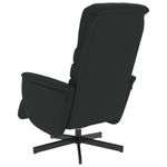 Casa si Gradina - Mobilier - Scaune si fotolii - Fotolii - Fotoliu rabatabil cu suport de picioare, negru, piele ecologica - Infinity.ro