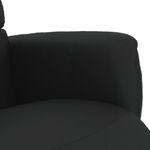 Casa si Gradina - Mobilier - Scaune si fotolii - Fotolii - Fotoliu rabatabil cu suport de picioare, negru, piele ecologica - Infinity.ro