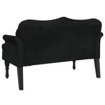 Casa si Gradina - Mobilier - Canapele si coltare - Banchete - Bancheta cu perne, negru, 120,5x65x75 cm, catifea - Infinity.ro