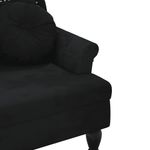 Casa si Gradina - Mobilier - Canapele si coltare - Banchete - Bancheta cu perne, negru, 120,5x65x75 cm, catifea - Infinity.ro