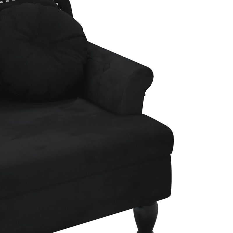 Casa si Gradina - Mobilier - Canapele si coltare - Banchete - Bancheta cu perne, negru, 120,5x65x75 cm, catifea - Infinity.ro