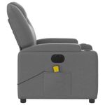 Ingrijire personala si Cosmetice - Sanatate si wellness - Articole wellness - Fotolii de masaj - Fotoliu electric de masaj rabatabil, gri inchis, textil - Infinity.ro