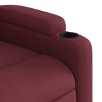 Ingrijire personala si Cosmetice - Sanatate si wellness - Articole wellness - Fotolii de masaj - Fotoliu de masaj rabatabil, rosu vin, material textil - Infinity.ro