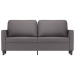 Casa si Gradina - Mobilier - Canapele si coltare - Canapele - Canapea cu 2 locuri, gri, 140 cm, piele ecologica - Infinity.ro