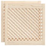 Casa si Gradina - Mobilier - Dulapuri si sifoniere - Dulapuri - Usi de dulap cu zabrele 2 buc. 59,5x61,5 cm, lemn masiv de pin - Infinity.ro