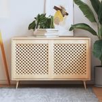 Casa si Gradina - Mobilier - Dulapuri si sifoniere - Dulapuri - Usi de dulap cu zabrele 2 buc. 59,5x61,5 cm, lemn masiv de pin - Infinity.ro
